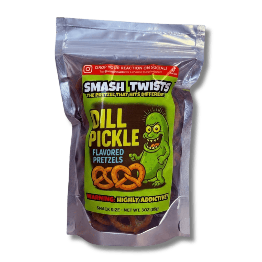 Dill Pickle Flavored Pretzel Twists