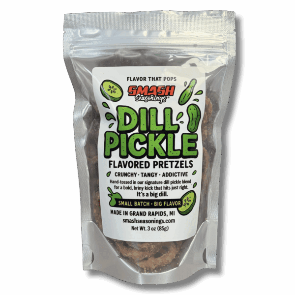 Dill Pickle Flavored Pretzels by Smash Seasonings
