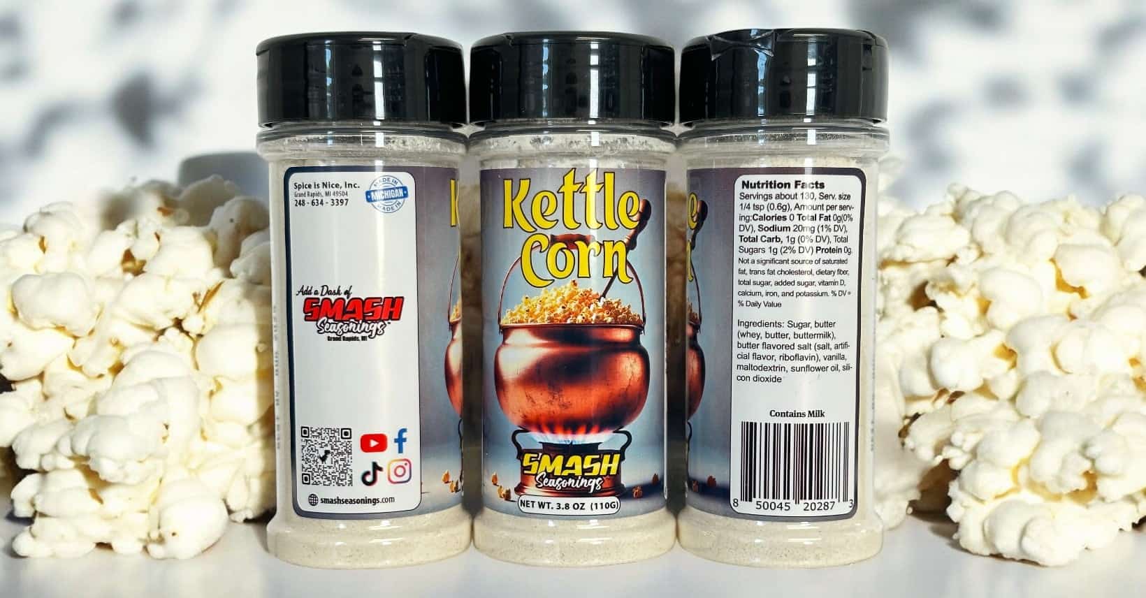 Kettle Corn Popcorn Seasoning | Sweet & Salty Perfection